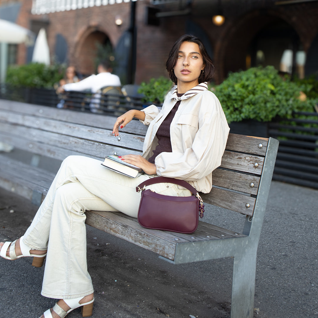 NINES Compact Shoulder & Crossbody Bag | Plant-Based Leather